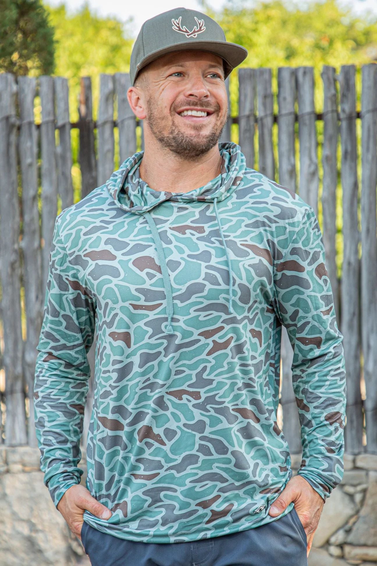 Burlebo-5.5” Athletic Short - Black Camo - Retro Duck Camo Liner main image 0