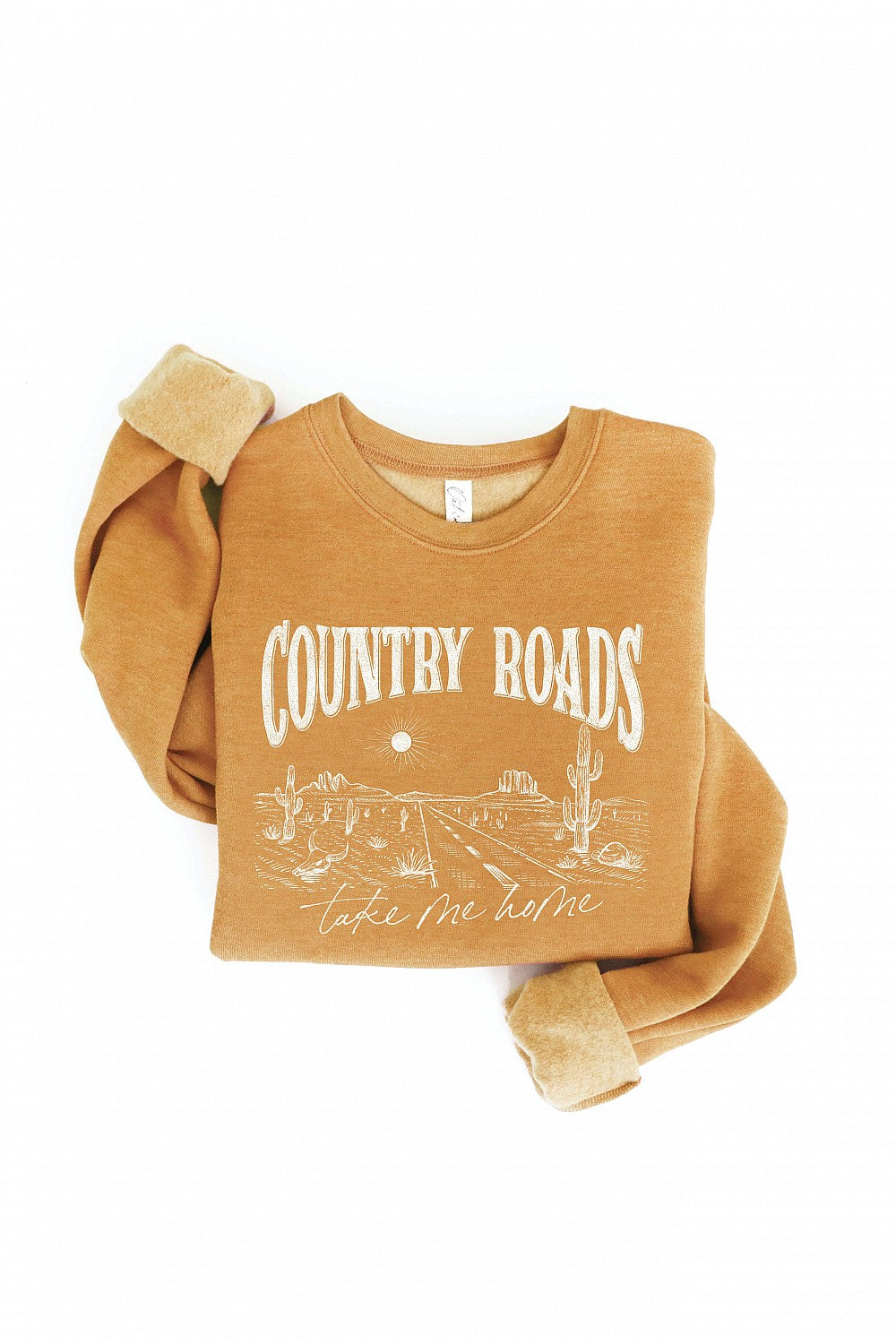 Oat Collective Country Roads Relaxed Fit Fleece Pullover