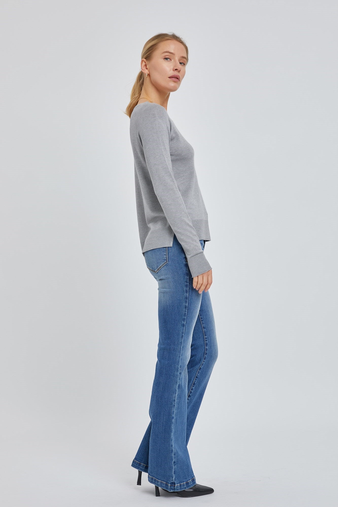 Be Cool Heather Grey Camille Sweater