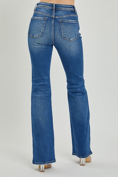 Risen Mid Rise Skinny Bootcut Jeans