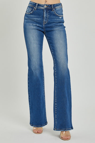 Risen Mid Rise Skinny Bootcut Jeans