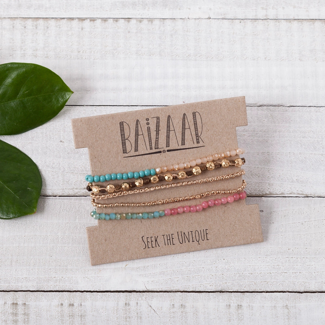 Multi strand and multi color beaded bracelet